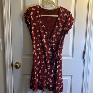 Flutter sleeve romper with floral print